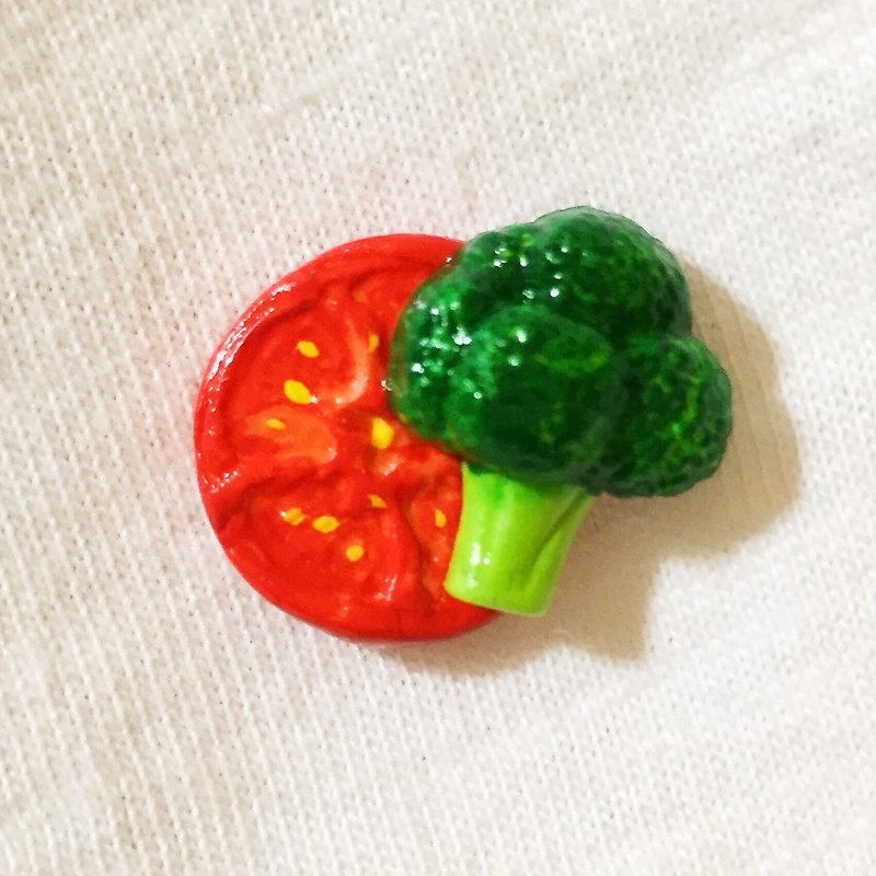 Not picky eaters series vegetable earrings (can be changed to Clip-On type) ((Randomly send a mysterious gift for over 600)) - Earrings & Clip-ons - Clay Multicolor