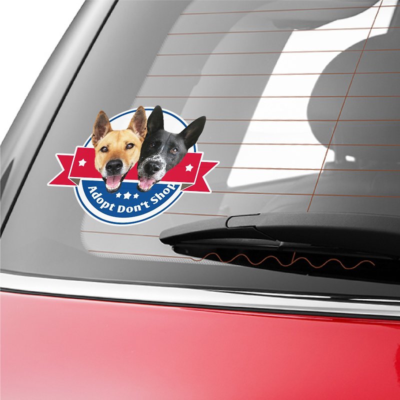 :toPET Custom - Car Stickers (2 Photos / Sticker) - Stickers - Waterproof Material Multicolor