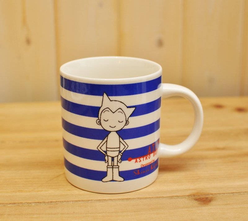 Kato [Shinji] Astro Boy inside line Nippon Mug - Mugs - Pottery Blue