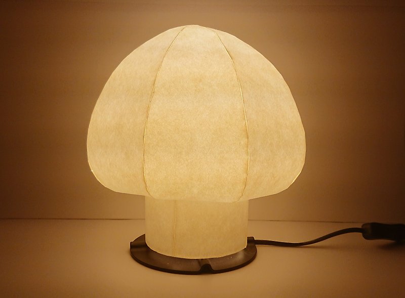 蘑菇型檯燈燈罩日本紙燈罩 - 燈具/燈飾 - 紙 白色