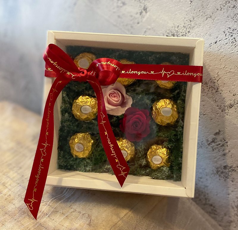 Sands Eternal Rose Gift Box Valentine's Day Exchange Gift - Dried Flowers & Bouquets - Plants & Flowers Gold