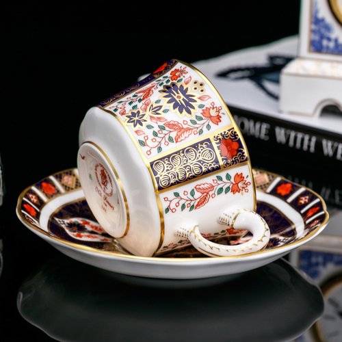 英国製 ロイヤルクラウン ダービー 伊万里 1128 高級ボーンチャイナ