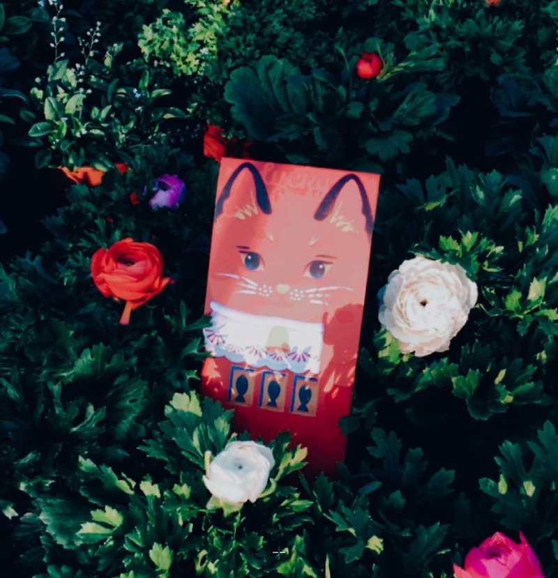 【紅包】LUCKY CAT 幸運卯咪紅包袋 - 紅包袋/春聯 - 紙 紅色