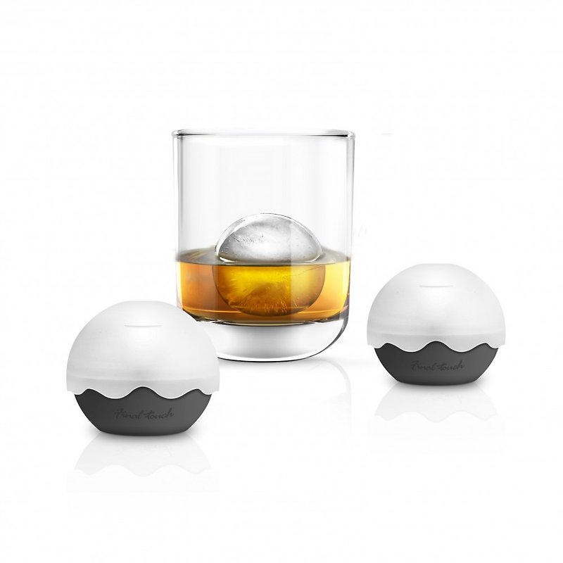 Final Touch 矽膠冰球模 2件裝 - 酒杯/酒器 - 矽膠 灰色