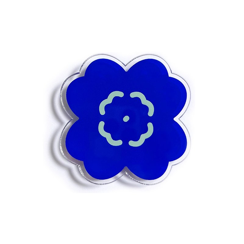 four-leaf clover smart tok (blue) - Phone Accessories - Acrylic Blue