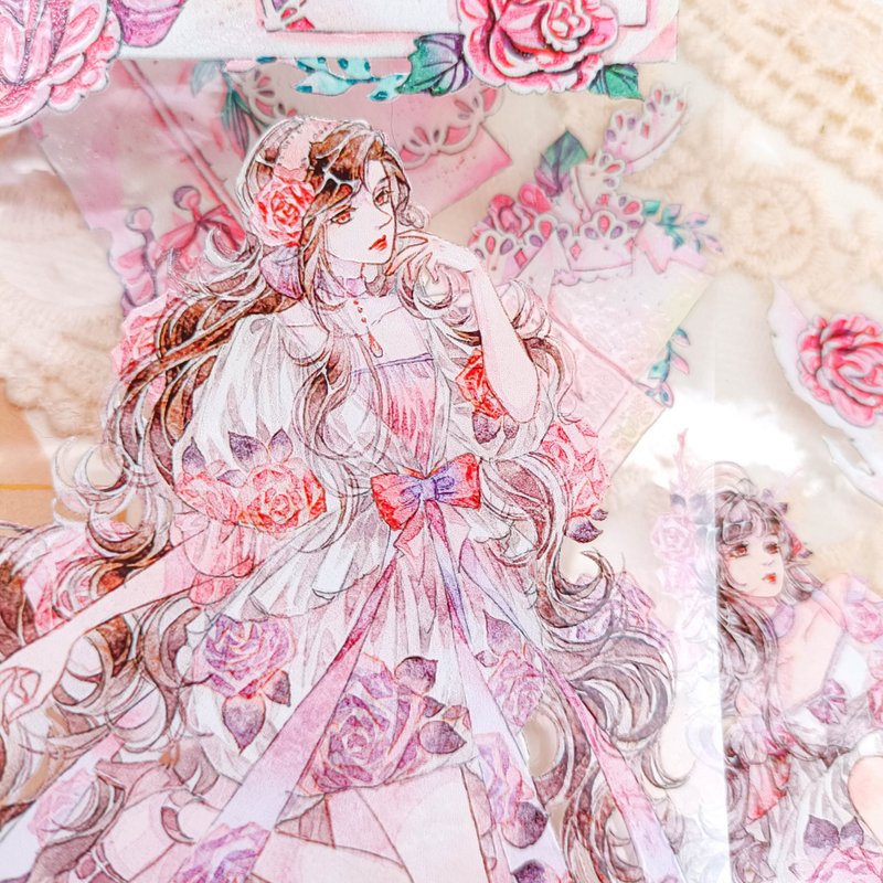 GL1234 薔薇少女Rozen Maiden / 紙膠帶 Masking Tape - 紙膠帶/和紙/PET - 塑膠 多色
