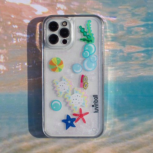 luvinball Ocean Glitter iPhone Case
