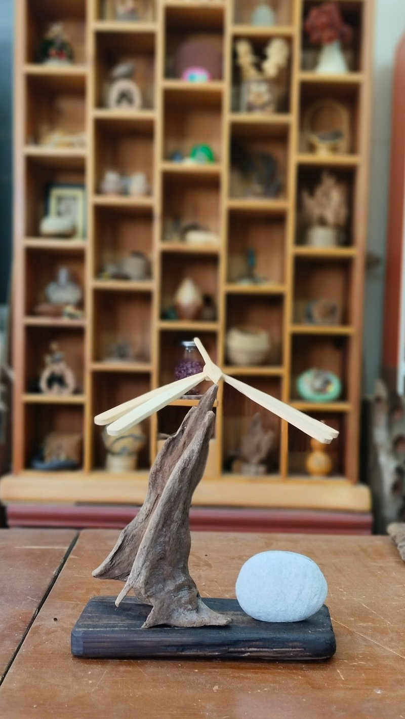 自然漂流木-平衡竹蜻蜓 - 擺飾/家飾品 - 其他材質 