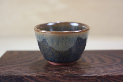自然釉文創工作室 【送禮好物】90ml 天目釉 日式手工茶杯 鶯歌名家葉敏祥手作