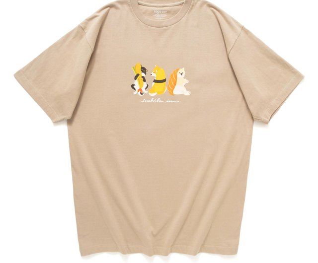 【限定品】 [新品未使用] 柴犬柄Tシャツ & 柴犬柄ショートパンツ 上下セット sibaramenntab1.jpg