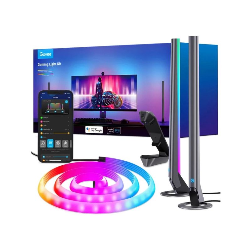 Govee RGBIC G1 Gaming Light (British Standard) - Gadgets - Polyester Black