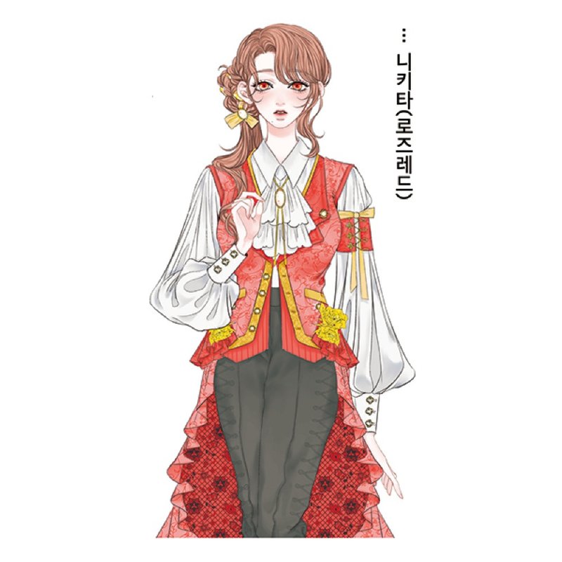 Nikita (3colors) Girl sticker (honne market) blackraccoon - 貼紙 - 紙 多色