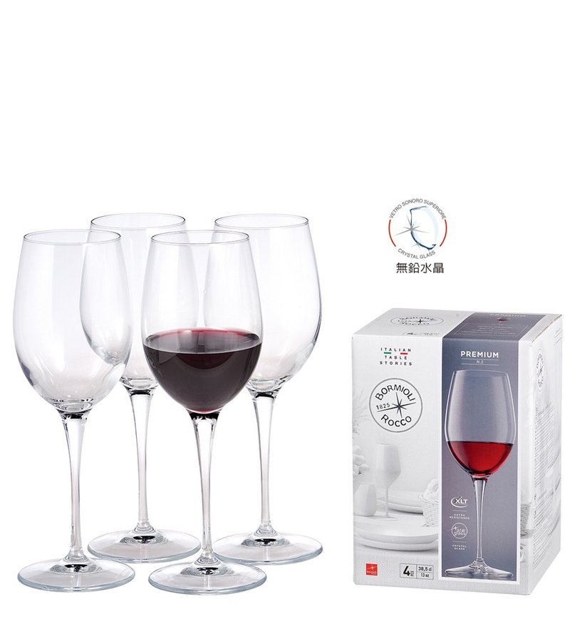 義大利Bormioli Rocco 頂級水晶紅酒杯 370ml - 酒杯/酒器 - 玻璃 