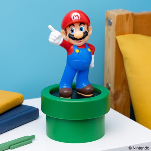 Paladone UK 官方授權任天堂二合一瑪利歐 Mario Figurine 夜燈 20cm高