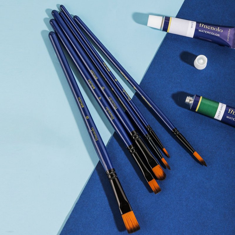 Deli Finenolo watercolor pen/C277/pointed/6pcs - ปากกา - วัสดุอื่นๆ สีน้ำเงิน