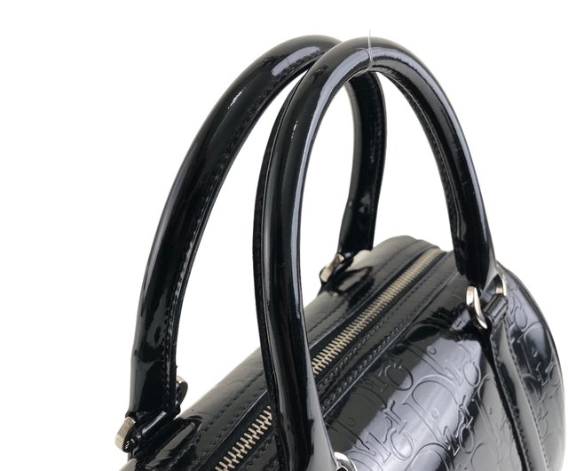 【希少】Christian Dior トロッター パテント ミニボストンバッグ Christian Dior ミニボストン トロッター ミニ ハンドバッグ
