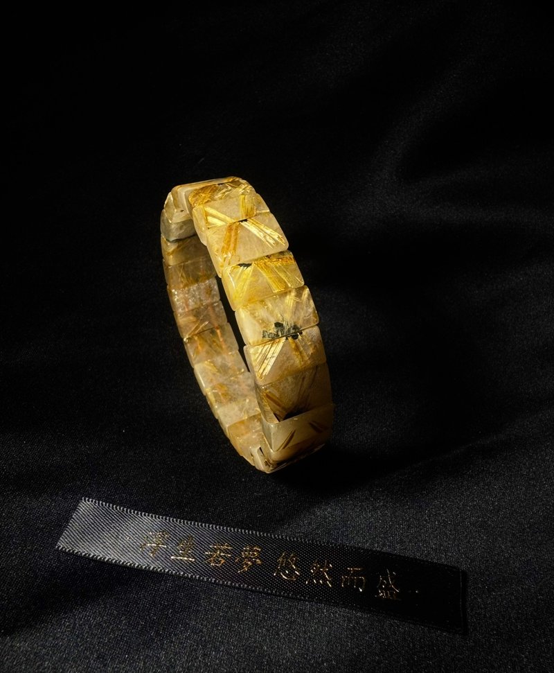 水晶之王 鈦金花 鈦金 手排 鈦金花 鈦金 手串 天然水晶 - 手鍊/手環 - 水晶 