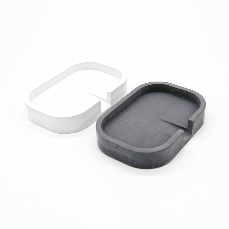 Soap DISH I Soap Dish I Soap Dish I Storage Dish I Cement I Gift－Rectangle－ - อุปกรณ์ห้องน้ำ - ปูน สีเทา