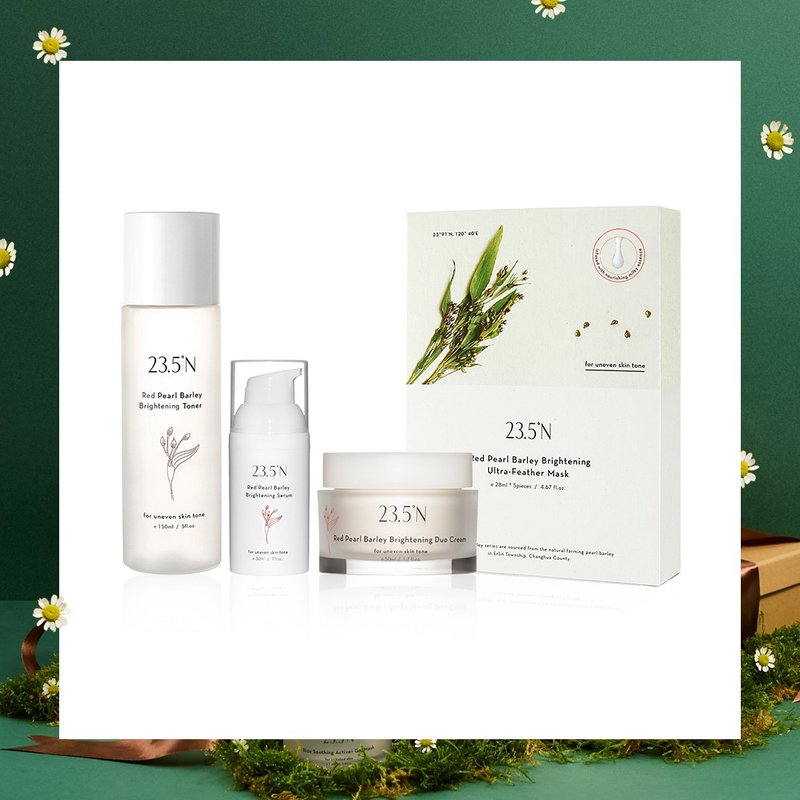 紅薏仁白潤特惠組│淨白。改善膚色不均。乾肌 - 臉部乳液 - 其他材質 紅色