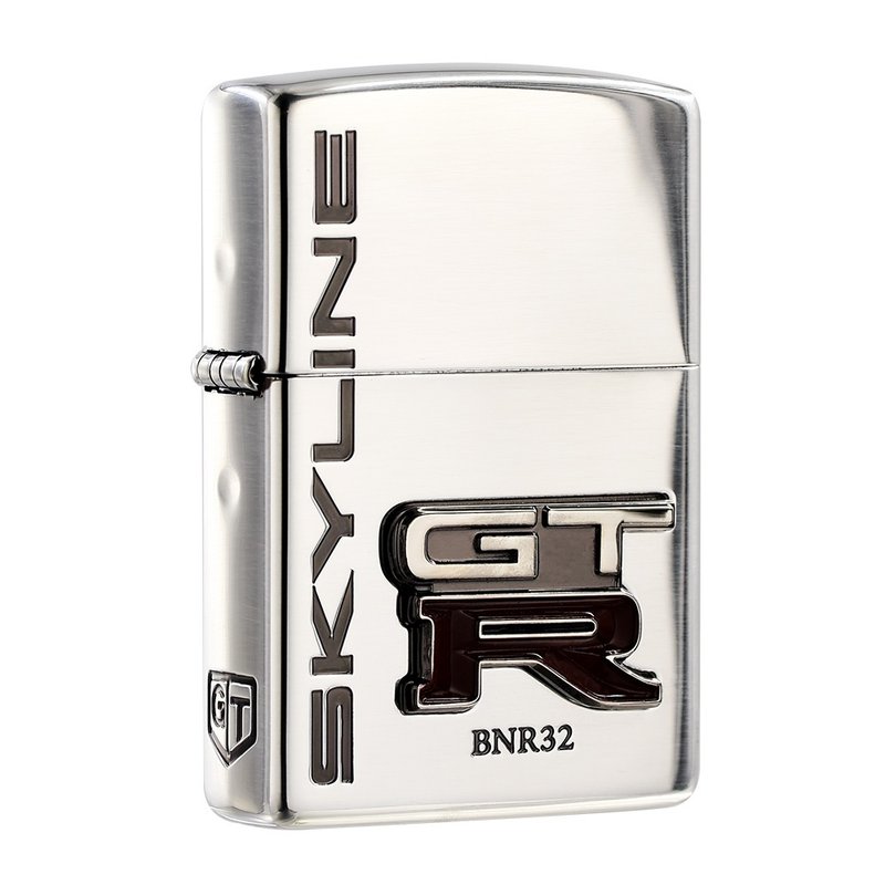 【ZIPPO官方旗艦店】GT-R LOGO徽章(亮銀)防風打火機 ZA-5-206A - 其他 - 銅/黃銅 銀色