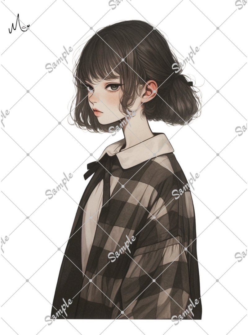 オリジナル人物ステッカー - 貼紙 - 紙 