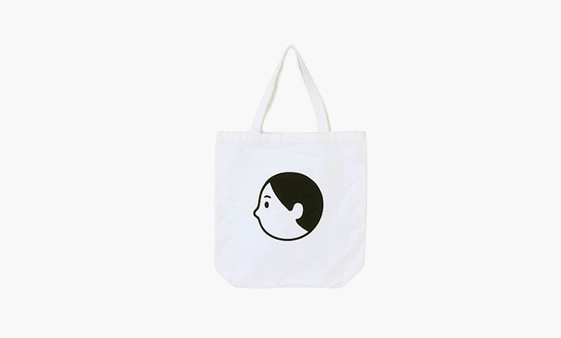 NORITAKE-OPEN EYES Tote bag - Messenger Bags & Sling Bags - Cotton & Hemp White