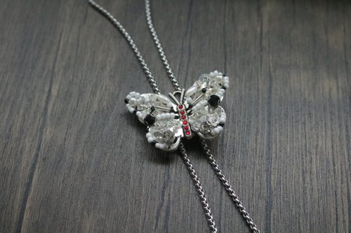小可愛和小領帶 寶石類蝴蝶保羅領帶精緻工藝領帶裝飾tie