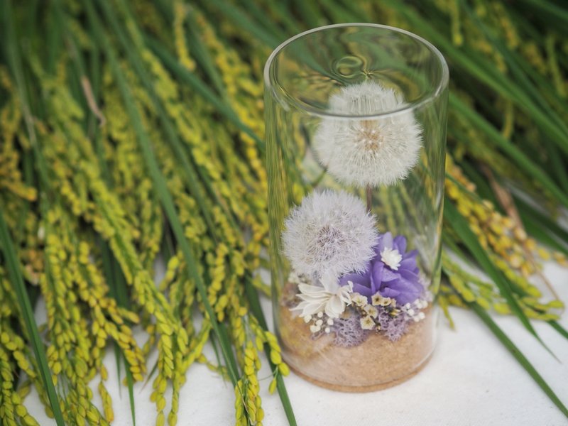 Flowers bloom, wealth, high cork flower cup - Dried Flowers & Bouquets - Glass 