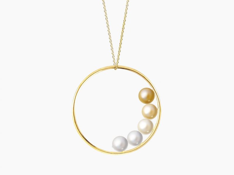 Premium jewelry brand CRESCENT Direct from Japan Crescent South Sea Pearl Necklace K18 (Au750) Made in Japan - Necklaces - Pearl 