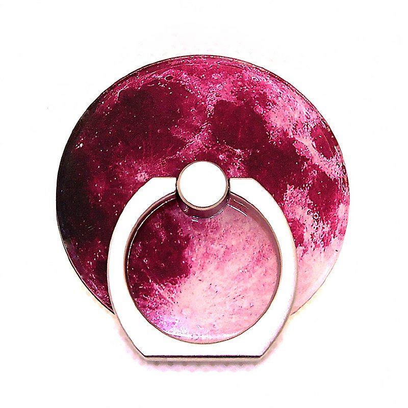 Beautiful full moon smartphone ring New color Red moon version - Phone Accessories - Acrylic Red