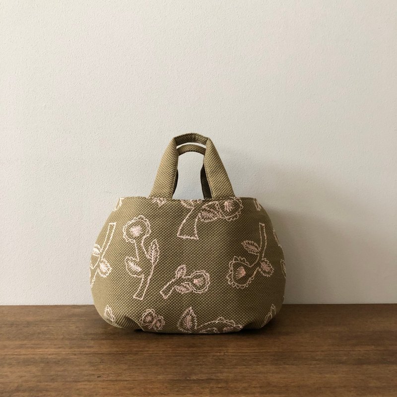 ふっくらトートバッグ　ミナペルホネンyume ハンドメイド - 其他 - 棉．麻 卡其色