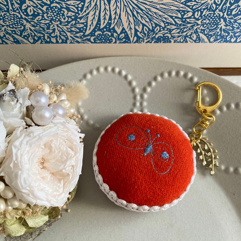 ミナペルホネン　メジャーちょうちょ　RD - 其他 - 棉．麻 紅色