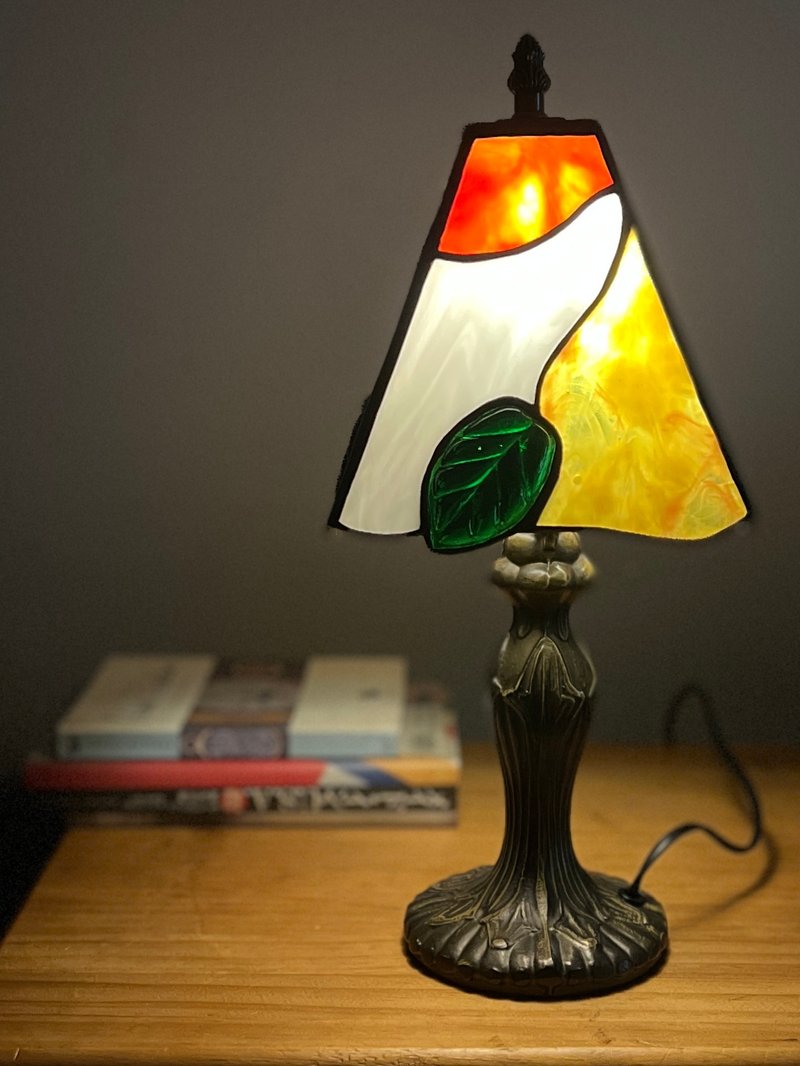 Retro inlaid glass table lamp - โคมไฟ - แก้ว หลากหลายสี