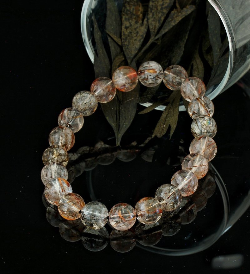 烏金超七 9.4mm 手鍊 ( M. Rutilated Quartz 9.4mm Bracelet ) - 手鍊/手環 - 水晶 