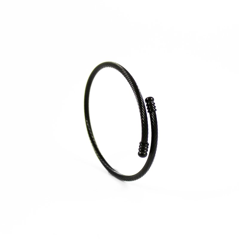 Bibi Fun Strictly Selected Series-Industrial Wind Bracelet/Black/Adjustable Width (Free Shipping by Mail) - สร้อยข้อมือ - โลหะ สีดำ