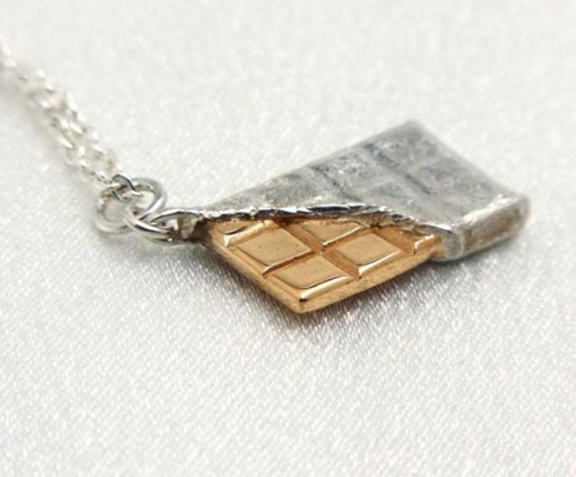 Chocolate bar store necklace