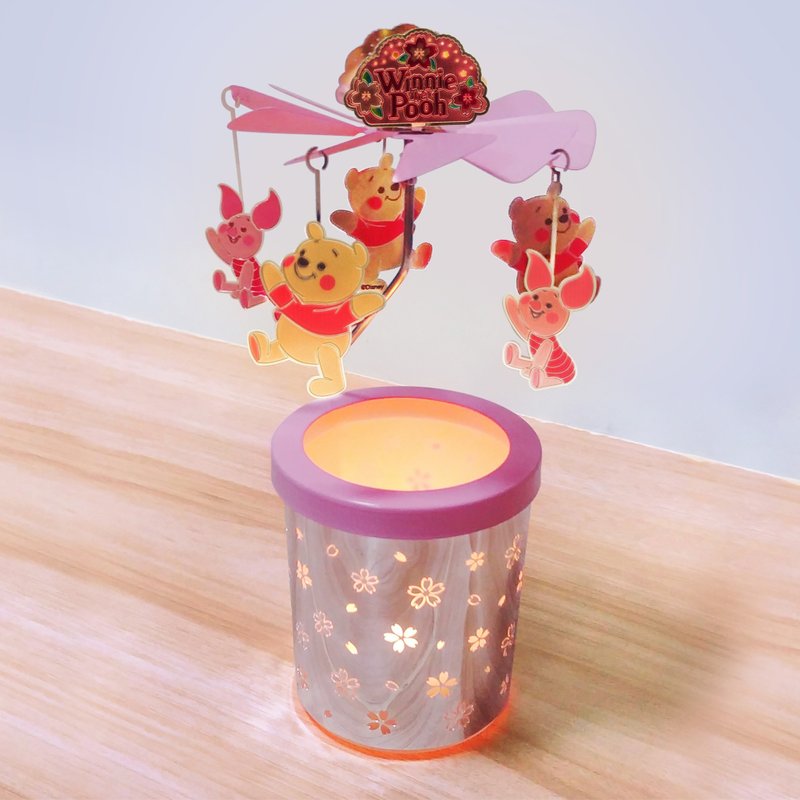 Officially Licensed Winnie The Pooh Rotary Spinning Candle Holder - เทียน/เชิงเทียน - โลหะ สึชมพู