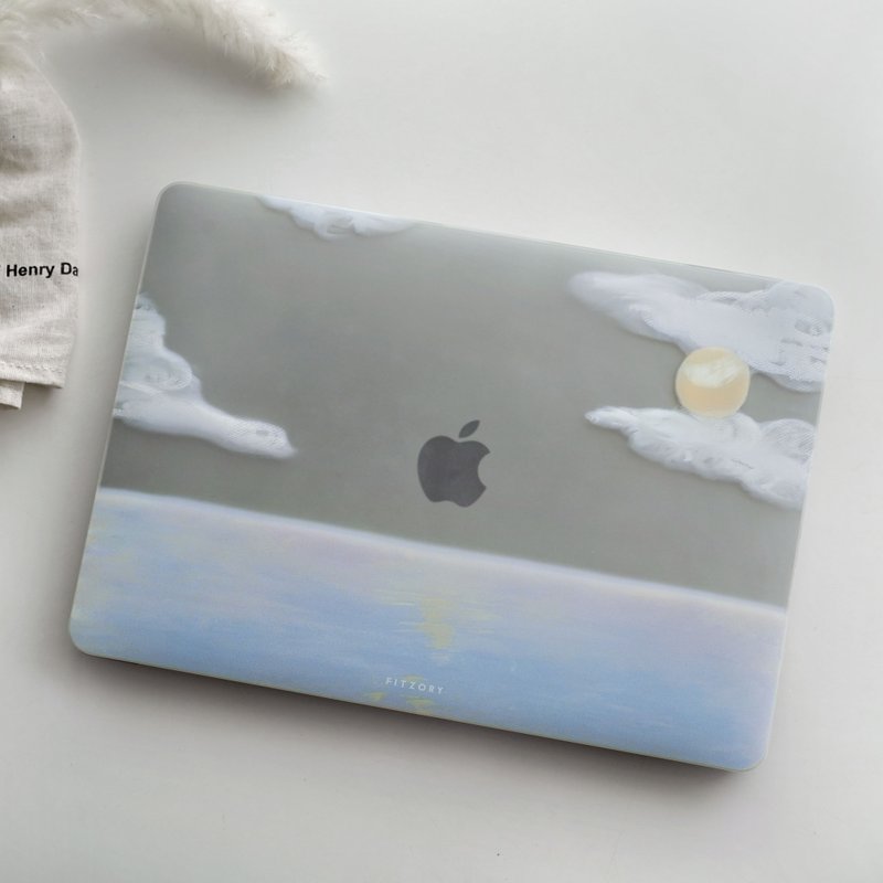 【FITZORY】Landscape Series-Pink and Purple Moonlight | Macbook Protective Case - Tablet & Laptop Cases - Plastic Transparent