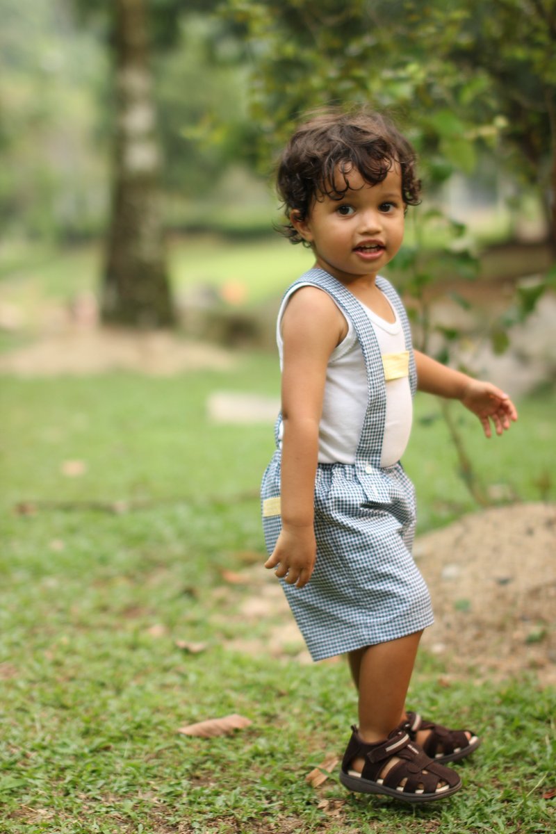 Boy suspender shorts French design - 其他 - 棉．麻 
