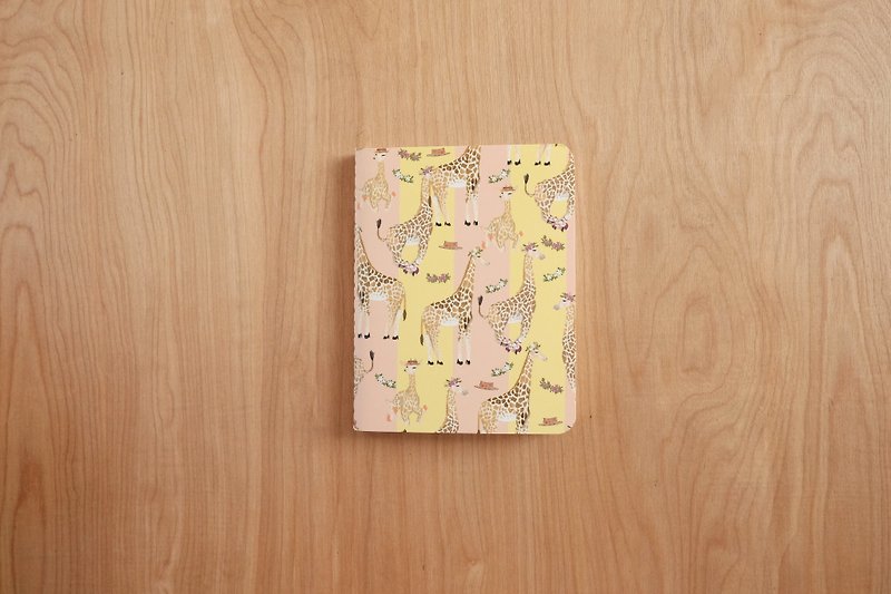 สมุดโน้ตขนาดเล็ก ลาย Giraffe Girls - สมุดบันทึก/สมุดปฏิทิน - กระดาษ สีส้ม