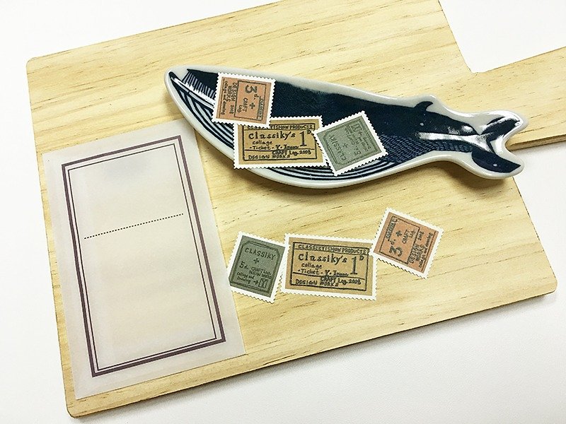 倉敷意匠 x 井上陽子 Craft Log's 郵票貼紙 (45215-01) - 貼紙 - 紙 多色