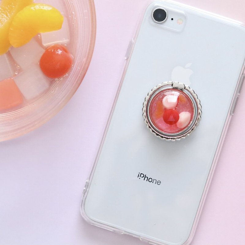 Pink fruit punch smartphone ring - อุปกรณ์เสริมอื่น ๆ - เรซิน สึชมพู