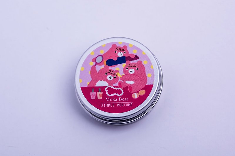 "Fragrance Commodities" Charming Series Ointment MokaBear Flower Tea Tune - Fragrances - Plants & Flowers Pink