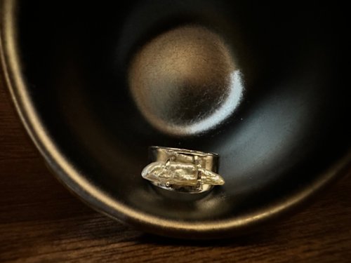 Delulu Studio 手工飾品—巴洛克珍珠純銀戒指 925純銀 天然不規則形珍珠 珍珠戒