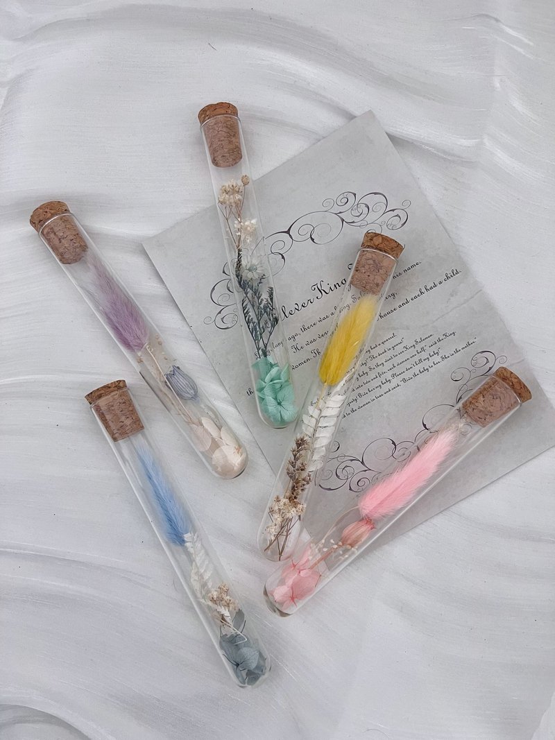 test tube flowers 、dried flower - ช่อดอกไม้แห้ง - แก้ว หลากหลายสี