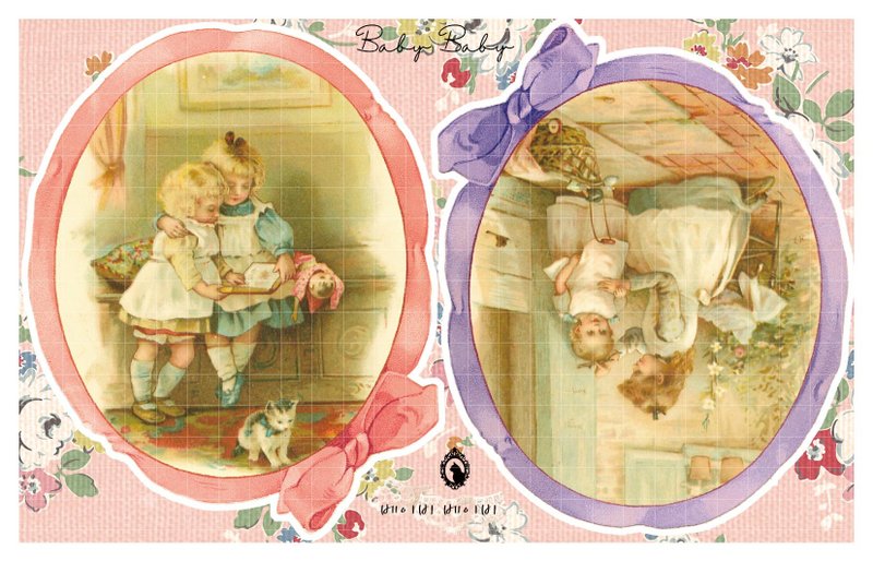 Baby Baby (blue lion) (suyeon) person sticker girl sticker - สติกเกอร์ - กระดาษ หลากหลายสี