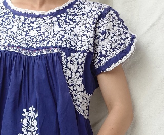 Oaxacan Embroidered Dress