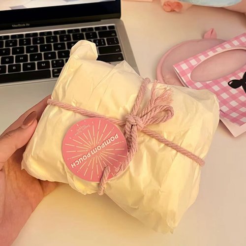 Darich リボン サテンポーチバッグ ピンク メゾン ド フルール Maison de FLEUR リボンサテンラウンド