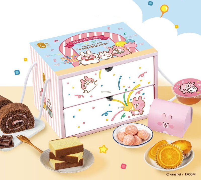 [Little Animals of Kanahei] Dessert Paradise Party/Birthday Gift/Spring Festival Gift Box - เค้กและของหวาน - วัสดุอื่นๆ สึชมพู