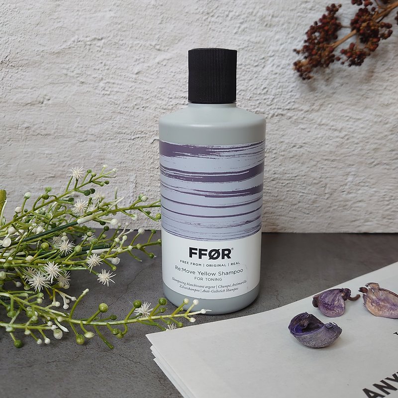 UK FFOR Vigan Cold Extraction Shampoo | Color correction, bleaching and dyeing, cold tone, dryness and yellowness 300ml 1000m - แชมพู - วัสดุอื่นๆ สีม่วง